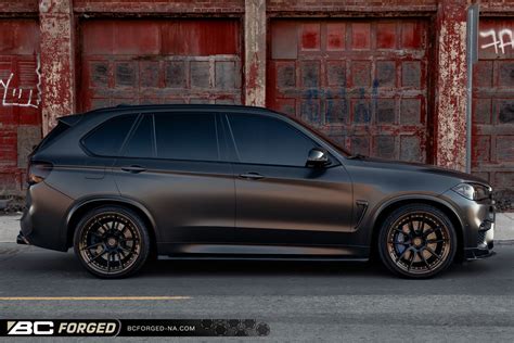 Bmw X5m F85 Black With Bc Forged Hca162s Aftermarket Wheels Wheel Front