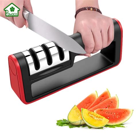 Professional Kitchen Knife Sharpener 3 Stages Diamond Ceramic Knife ...