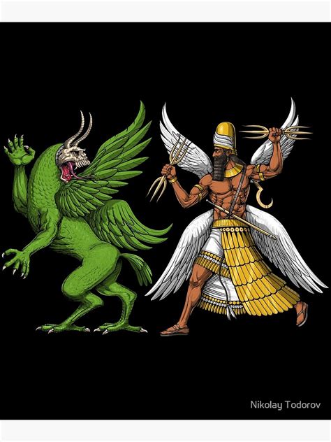 "Tiamat And Marduk" Poster for Sale by underheaven | Redbubble