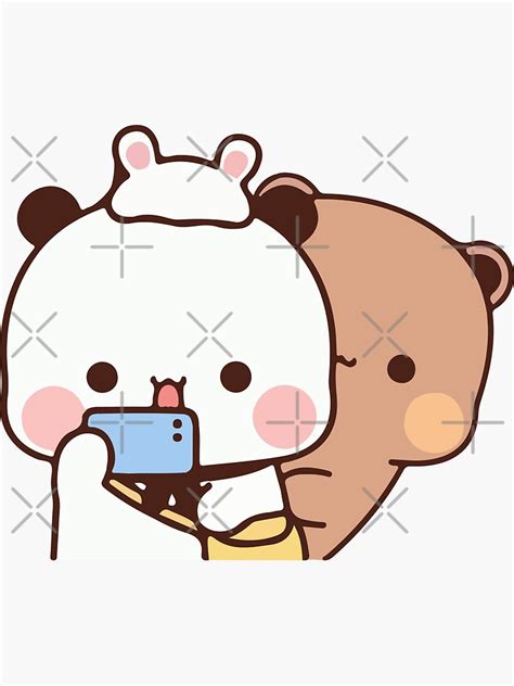 Panda Bear Bubu Dudu Sticker For Sale By Dev Ilyass Redbubble