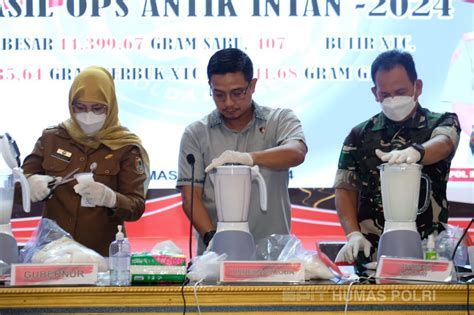 Polisi Musnahkan Bb 14 Kg Sabu Hingga 407 Ekstasi Hasil Operasi Antik