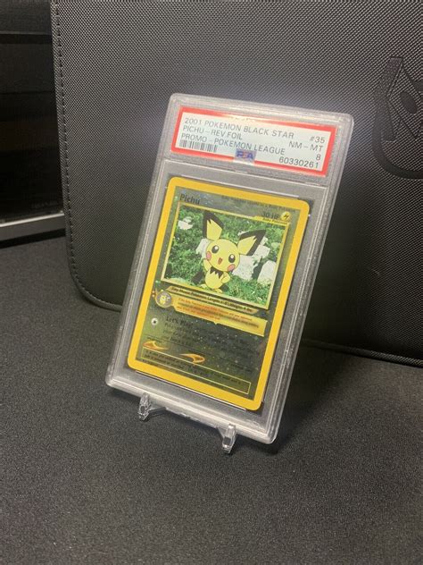 Psa Nm Mint Pichu Wotc Black Star Promo Reverse Holo Pokemon