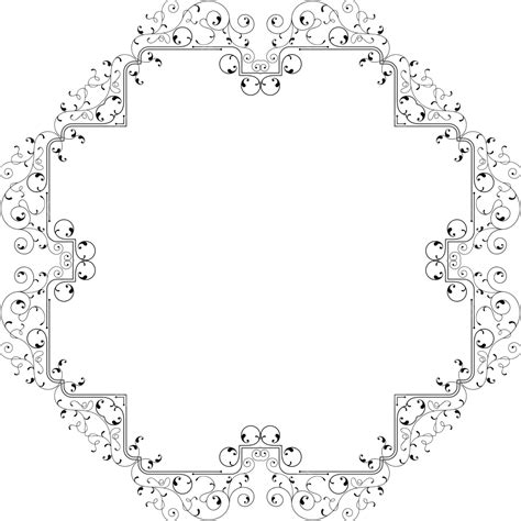 Frame Border Design Background Picture Ornament Vector Background