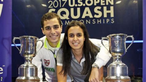 Us Open Ali Farag And Nour El Tayeb Win Titles On Same Day Bbc Sport