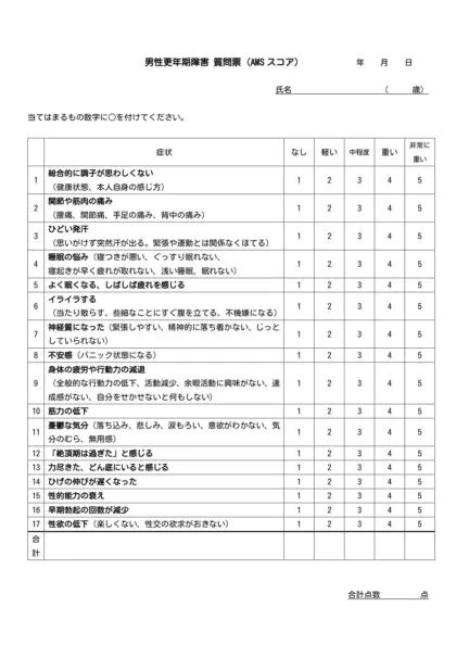 男性更年期障害外来 小田泌尿器科（オフィシャルサイト）