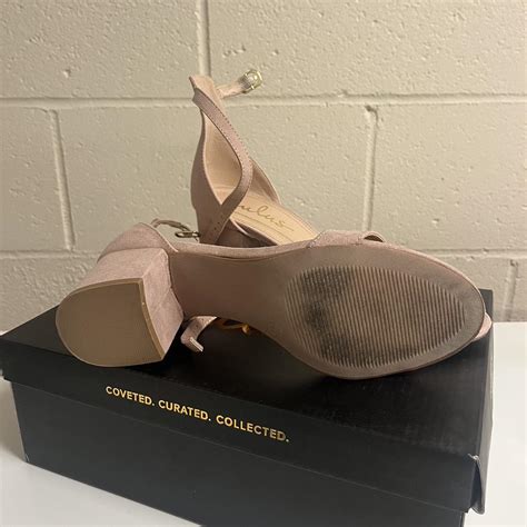 Lulus Chunky Heels In Nude Slightly Pinkish WITH Depop