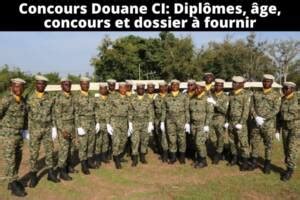 Concours Douane CI Diplômes âge concours et dossier à fournir