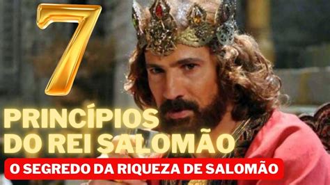 7 PRINCÍPIOS DO REI SALOMÃO YouTube