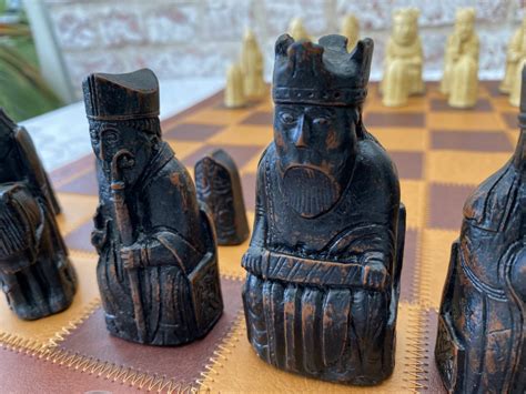 British Museum Isle Of Lewis Chess Set Ivory And Brown Chessbaron