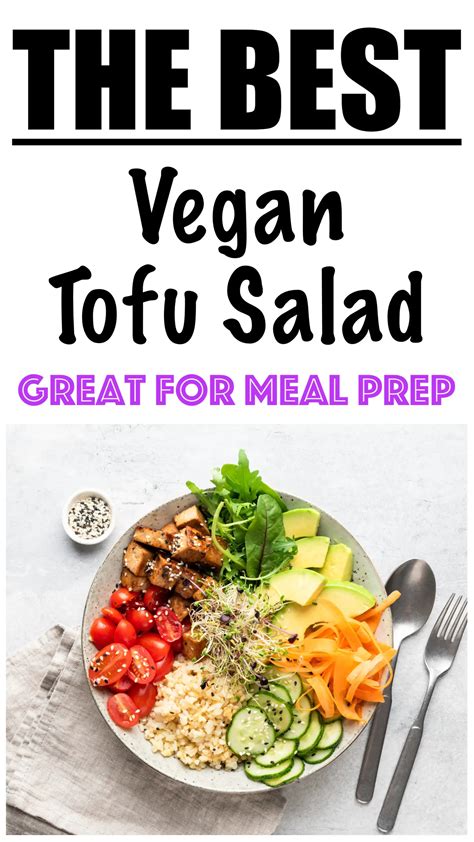 Healthy Vegan Tofu Salad Recipe - Love of Veggies