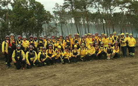 Verleihung der Einsatzmedaille Waldbrände 2022 des Landes Brandenburg