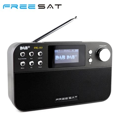 Free sat DR 103 Portable Digital Radio Receiver 2.4 inch TFT LCD Black ...