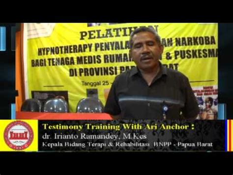 Testimony Dr Irianto Ramandey M Kes Tentang Pelatihan Hypnotherapy