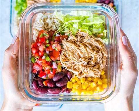 Crockpot Chicken Burrito Bowls For Clean Eating Meal Prep Win Clean