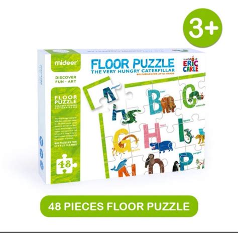 Jual Mideer Floor Puzzle Alphabet Eric Carle Shopee Indonesia