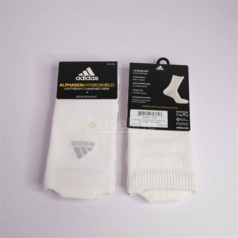 Adidas Alphaskin Hydroshield Cushioned Crew Socks Baseline Tennis