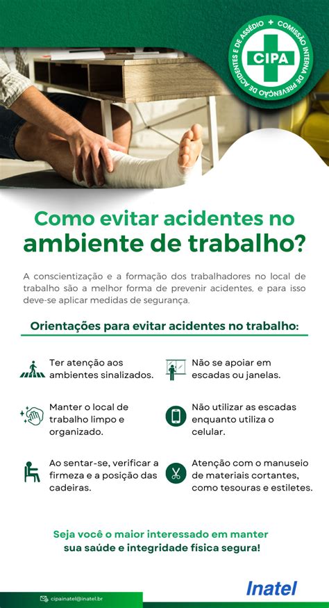 Como Evitar Acidentes De Trabalho Cipa Inatel