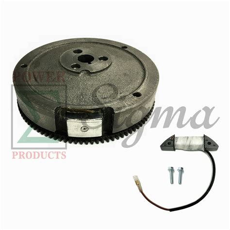 Flywheel W Gear Charging Coil For Predator 420cc 13HP Electric Start