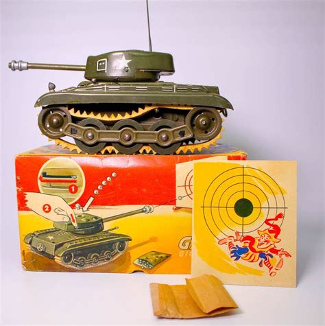 Rare Gama Wind Up Tank Gigant 993 Boxed Made In Western Germany