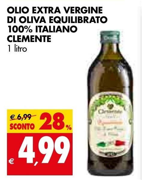 Clemente Olio Extra Vergine Di Oliva Equilibrato 100 Italiano 1 Litro