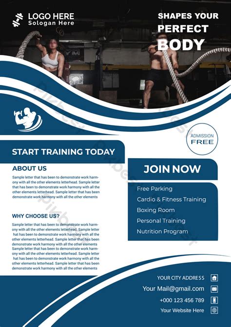 Fitness Flyer Design Template | EPS Free Download - Pikbest