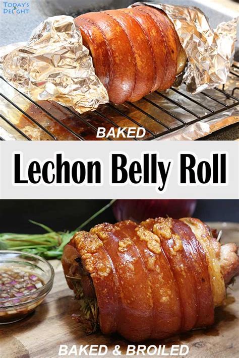 Lechon Belly Roll Is Slow Roasted Pork Belly In The Oven Stuffed With