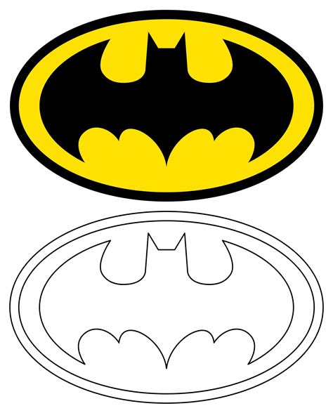 Printable Batman Logo | Batman logo, Printable batman logo, Batman crafts