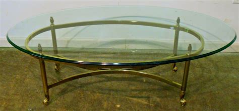 10 Collection Of Oval Glass Top Coffee Tables Contemporary