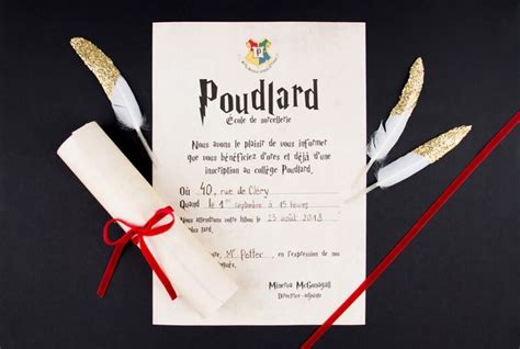 DIY Gratuit Invitations Pour Anniversaire Harry Potter Anniversaire