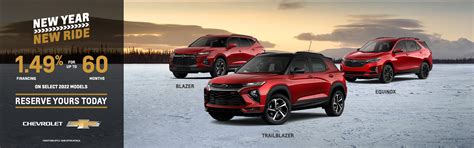 Chevrolet Equinox Blazer Trailblazer Special Offers Incentives