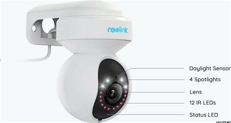 Reolink E1 Outdoor 5MP PTZ Auto Tracking AI WiFi Kamera LED