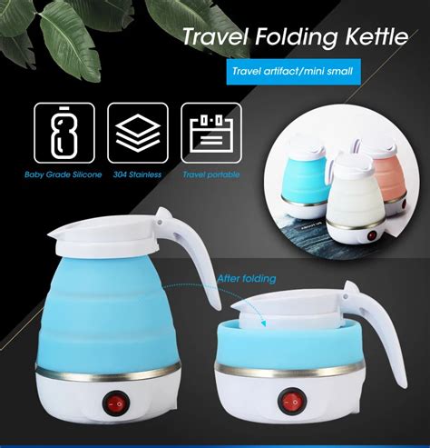 Ml Portable Foldable Teapot Water Heater W V Electric