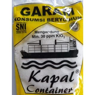 Jual Garam Cap Kapal 250 Gram Garam Dapur Exp 2026 Garam Beryodium