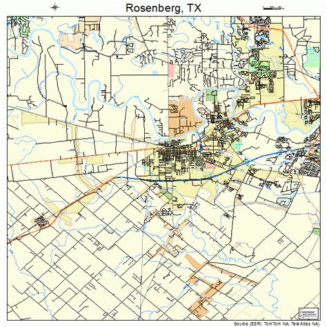 Rosenberg Texas Street Map 4863284