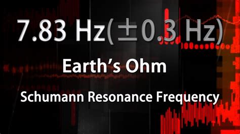 7 83 Hz ± 0 3 Hz Schumann Resonance Frequency Earths Ohm Healing