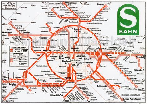 Netzplan Der S Bahn Berlin Von 1936 S Bahn Galeriede