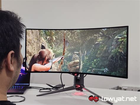 Asus Rog Swift Oled Pg Wcdm Lightning Review A Comfortable Curvy