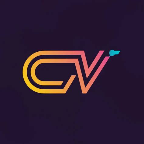 LOGO Design For CV Electrifying CV With Clean Lines For The Technology