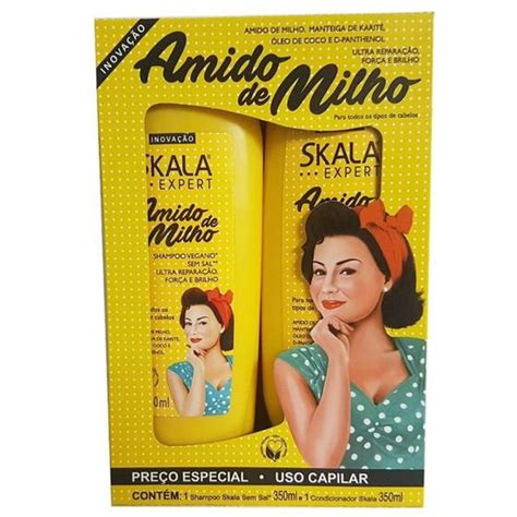 Kit Skala Sh Cond Expert Amido De Milho Ml Kit Shampoo E