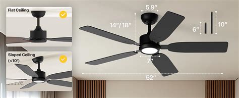 ensenior   ceiling fan  light  remote noiseless