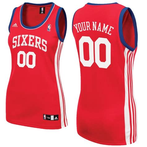 Adidas Philadelphia 76ers Womens Custom Replica Alternate Jersey Nba