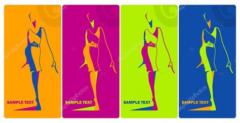 Fashion Banners Sexy Woman Silhouette Stock Vector Image By ©napev