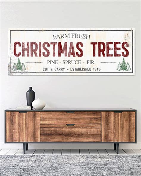 Farm Fresh Christmas Tree Sign Modern Farmhouse Christmas Tree Farm