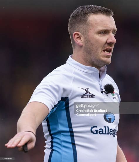 Referee Tom Foley during the Gallagher Premiership Rugby match... News ...