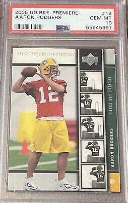 Upper Deck Rookie Premiere Aaron Rodgers Rc Psa Gem Mint