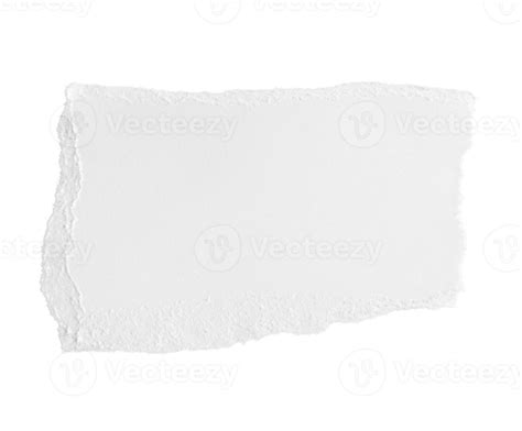 pedaço de papel rasgado branco isolado em arquivo png de fundo