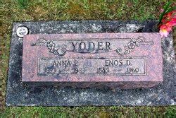 Anna Esch Yoder M Morial Find A Grave