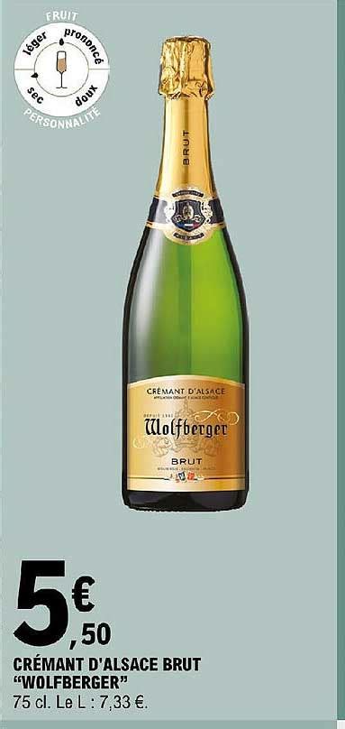 Promo Cr Mant D Alsace Brut Wolfberger Chez E Leclerc Express