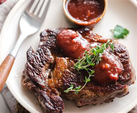 Bio Rib Eye Mit Steak Sauce Von Curtice Brothers Rezeptideen