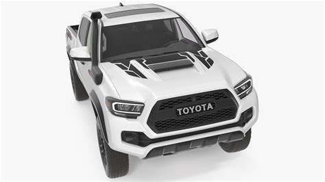 Toyota Tacoma Trd Pro Super White 2021 3d Model 129 3ds Blend C4d